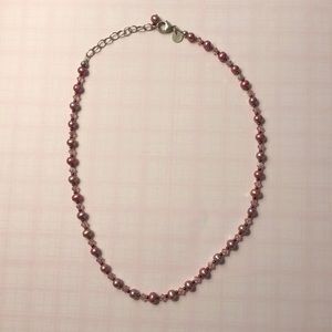 Pink Swarovski necklace